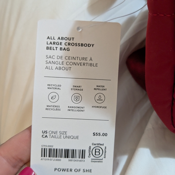 Athleta Red Crossbody Bag - Picture 5 of 6